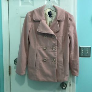 Gap pea coat size small  pink color